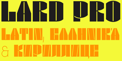 Lard Pro Font Poster 1