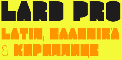 Lard Pro Font Poster 2