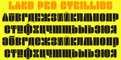 Lard Pro Font Poster 9