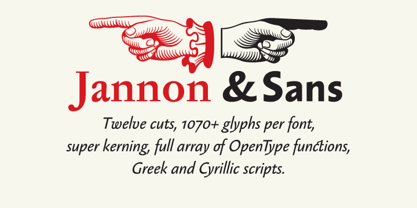 Jannon Sans Font Poster 2