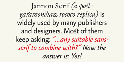 Jannon Sans Font Poster 4