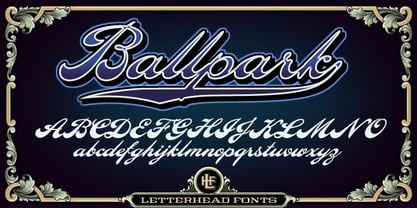 LHF Ballpark Script Font Poster 1