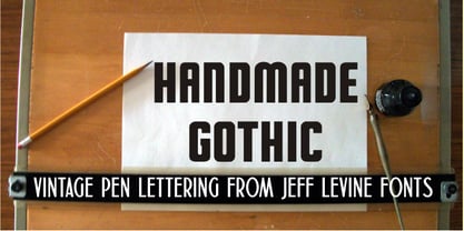 Handmade Gothic JNL Fuente Póster 1