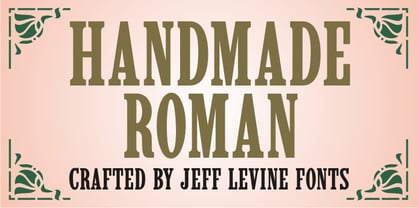Handmade Roman JNL Font Poster 1