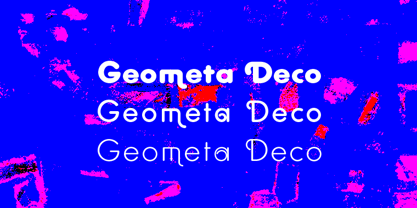 Geometa Rounded Deco Font Poster 1