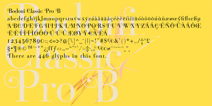 Bodoni Classic Pro Fuente Póster 2