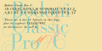 Bodoni Classic Pro Fuente Póster 3