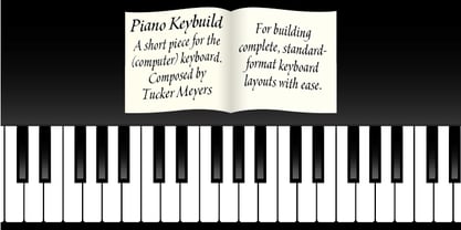 Piano Keybuild Font Poster 1