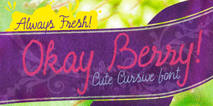 Okay Berry Font Poster 1