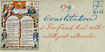 1791 Constitution Fuente Póster 1