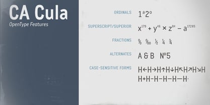 CA Cula Font Poster 7