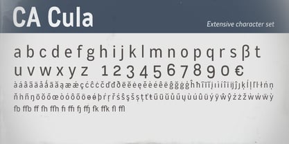 CA Cula Font Poster 8