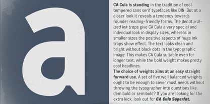 CA Cula Font Poster 10