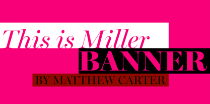 Miller Banner Font Poster 1