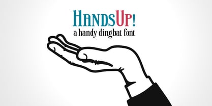 Hands Up Font Poster 1
