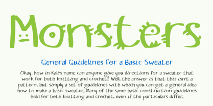 RB Monsters Font Poster 1
