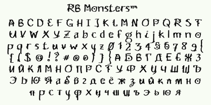 RB Monsters Font Poster 4