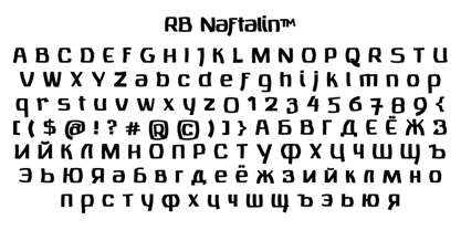 RB Naftalin Font Poster 5