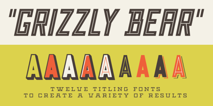 Grizzly Bear Font Poster 1