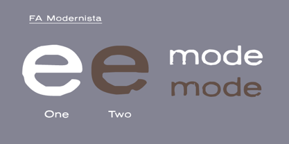 Modernista FA Font Poster 1
