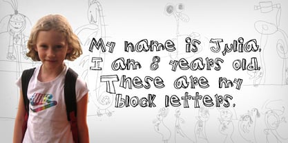 Children Block Letters Font Poster 1