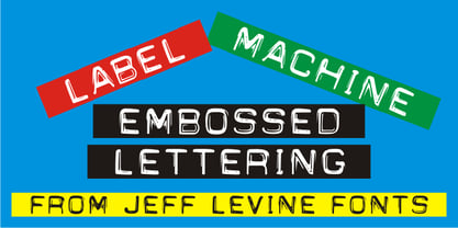 Label Machine JNL Font Poster 1