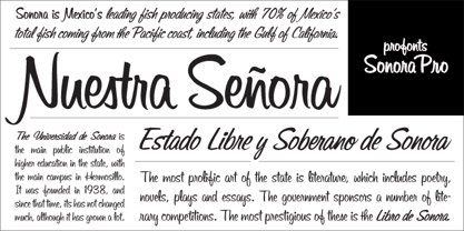 Sonora Font Poster 1