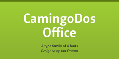 Camingo Dos Office Font Poster 1