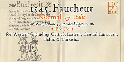 1545 Faucheur Font Poster 1