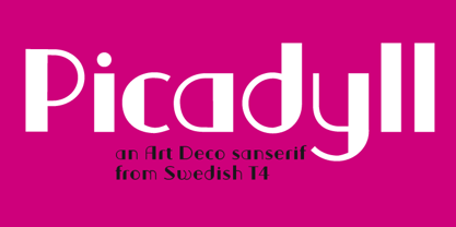 Picadyll Font Poster 1