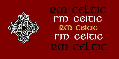 RM Celtic Font Poster 1