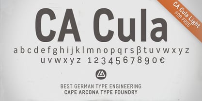 CA Cula Font Poster 1