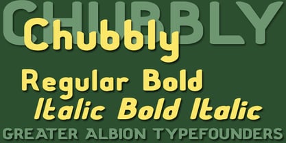 Chubbly Font Poster 1