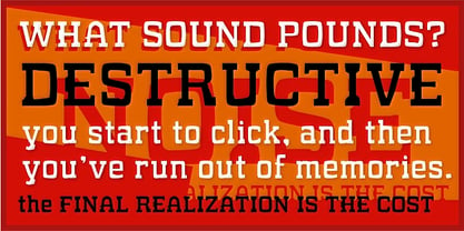 WHAT SOUND POUNDS? Font Poster 4