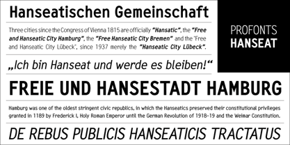 Hanseat Font Poster 1