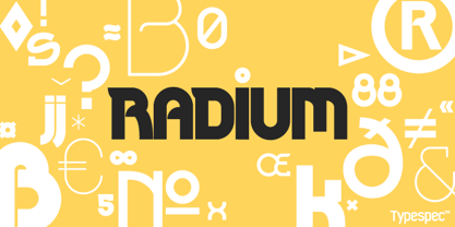 Radium Font Poster 1