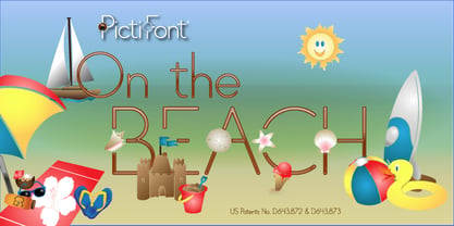 PictiFont Symbols -  On The Beach Font Poster 1