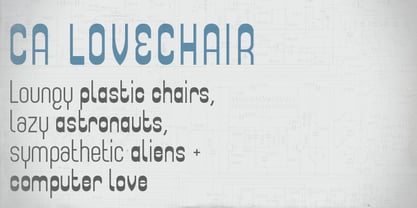 CA Lovechair Font Poster 1