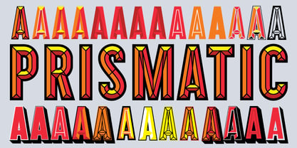 Prismatic Font Poster 2