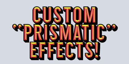 Prismatic Font Poster 11