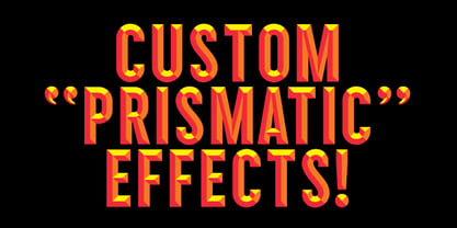 Prismatic Font Poster 13