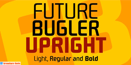 Future Bugler Upright Font Poster 2