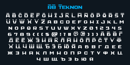 RB Teknon Font Poster 2
