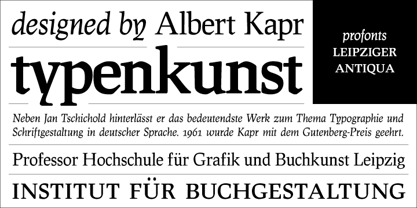 Leipziger Antiqua Font Poster 1