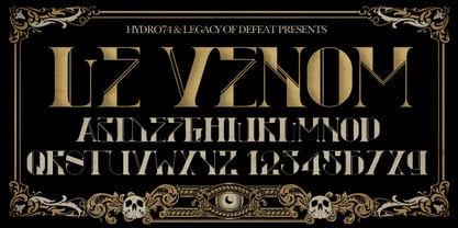 H74 Le Venom Font Poster 1