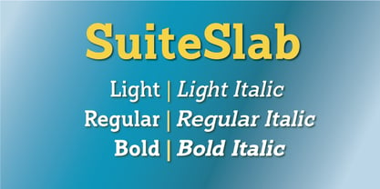 Suite Slab Font Poster 1