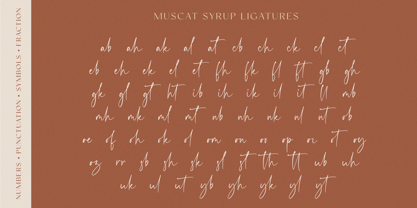 Muscat Syrup Font Poster 11