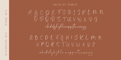 Muscat Syrup Font Poster 10