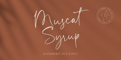 Muscat Syrup Font Poster 1