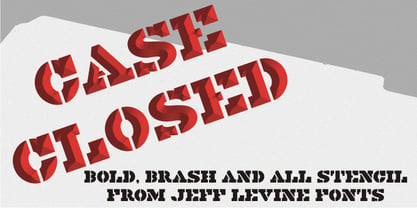 Case Closed JNL Font Poster 1